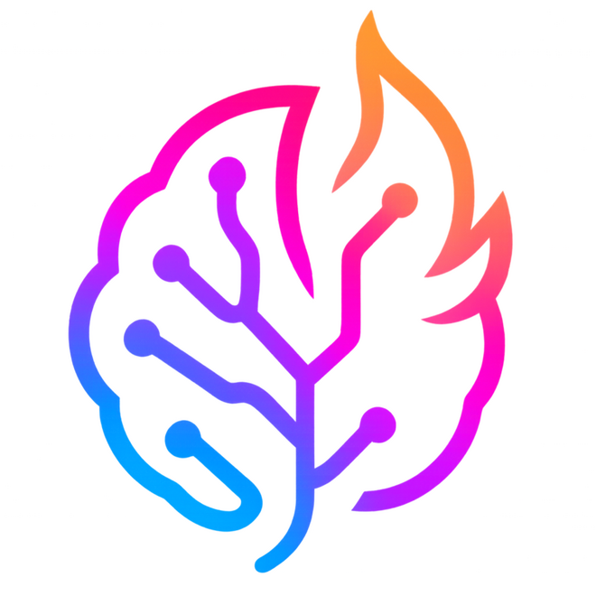 CortexForge Emblem CortexForge emblem — a neural leaf fused with a rising flame, symbolizing the fusion of human cognition and artificial intelligence. Gradient circuitry in blue, magenta, and amber reflects data sovereignty, ethical automation, and resilient system design